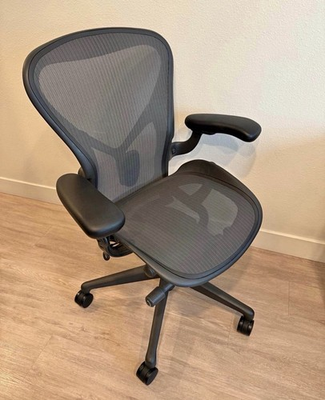 #ad Herman Miller Aeron Remastered with Posture Fit B Graphite Open Box New $899.99