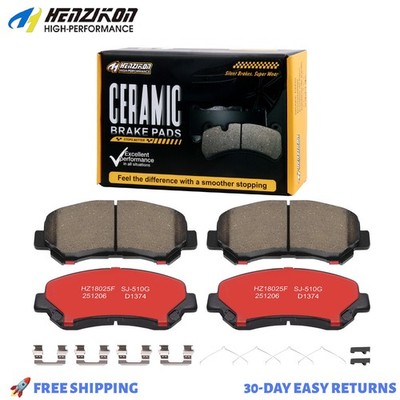 Front Ceramic Brake Pads w/Hardware for 2019-2014 Nissan Maxima 3.5L