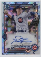 2021 Bowman Sapphire Edition Aqua Refractor 57/99 Riley Thompson Auto rw0