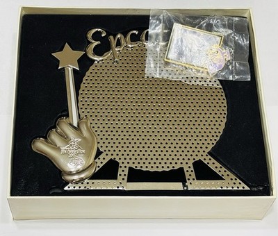 Spaceship Earth Metal Pin Display + Figment & Walt Disney Pin - 2002 Celebration
