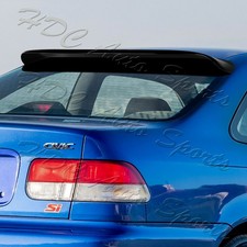 For 1996-2000 Honda Civic Coupe Black Abs Plastic Rear Window Roof Visor Spoiler