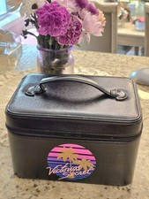 Victorias Secret Black Makeup Case Train Case...
