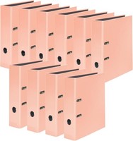 Original Falken 10Er Pack Pastellcolor-Ordner 8 Cm Breit DIN A4 Pfirsich