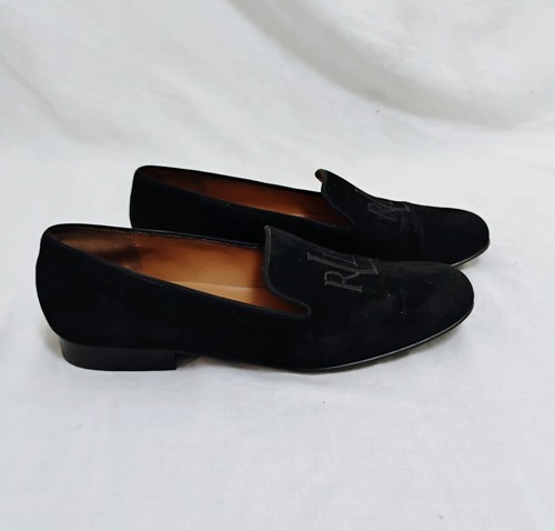 Lauren Ralph Lauren schwarze Wildleder Halbschuhe Gr. 7,5AA WB1213 adrette Schuhe Flats - Bild 2 von 9