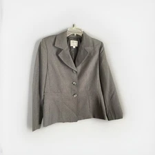 Collections For Le suit Women’s Dress Jacket Gray Size 12 Vintage Shoulder Pads 