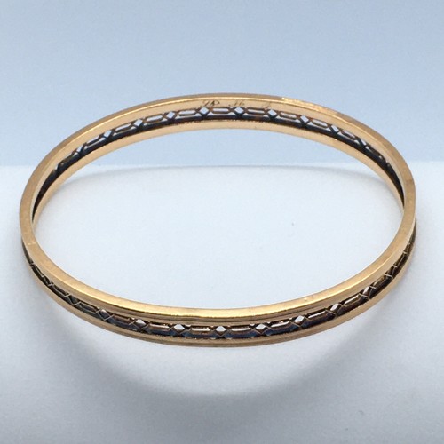 Brazalete de filigrana de oro amarillo de 14 K hecho a mano estadounidense alrededor de 1930 - Imagen 3 de 12