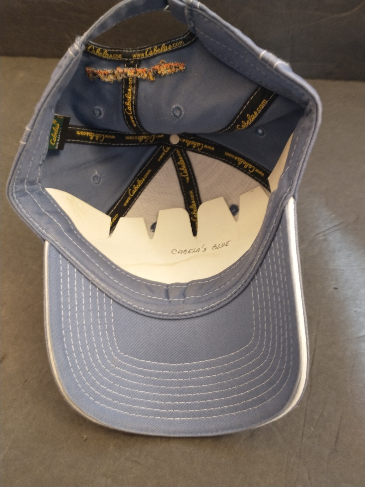 Cabela's Ball Cap Light Blue Adjustable. Sports Hunti… Gem