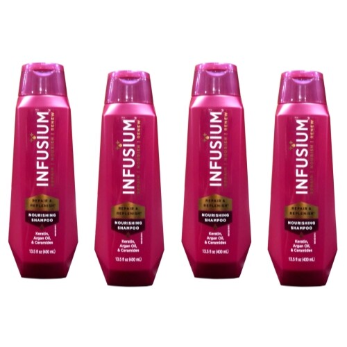 4 Pack Infusium Moisturize & Replenish Shampoo Salon Professional 13.5Oz Each - Picture 1 of 3