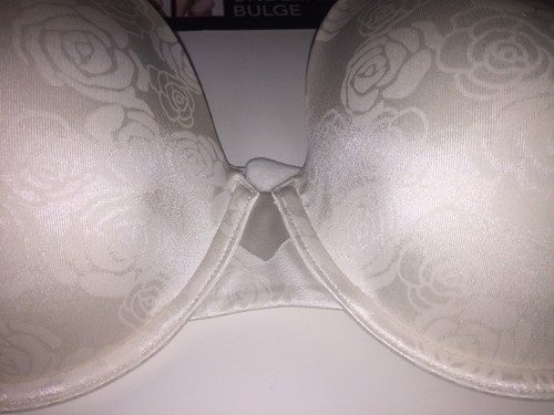 Olga Underwire Contour T-Shirt Bra No Side Effects 2561 Ivory Pink Full Coverage - Picture 7 of 12