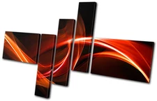 Abstract Design MULTI CANVAS WALL ART Picture Print VA