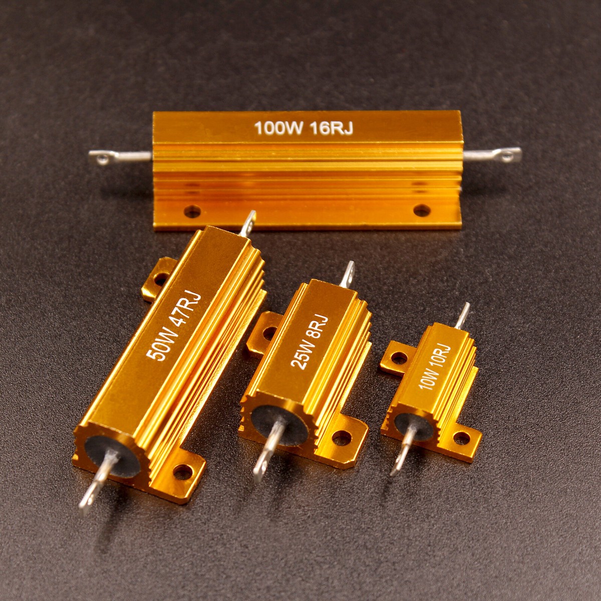 Resistenza 0.1 Ohm 9 Watt Vitrohm 5 Resistenza Wirewound 0,1 Ohm 9 Watt - Modello 214-8, Vitrohm, Per Alimentazione E Circuiti Resistenza Wirewound 0.1 Ohm