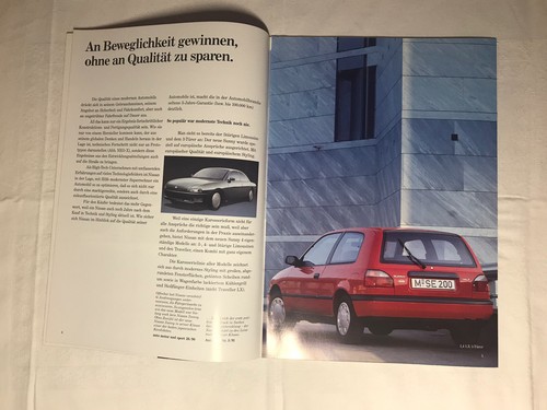 Folleto anuncio publicidad Nissan Sunny coche antiguo regalo folleto cuaderno rareza - Imagen 2 de 8