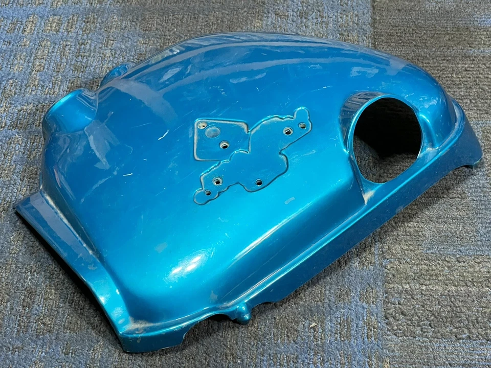 Honda CB750 1971 CB750K1 CB750K azul caramelo verde lado derecho tanque de aceite cubierta panel Foto 2 de 4