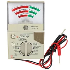 Watch Battery Tester silver oxide lithium button cells AA D 9V