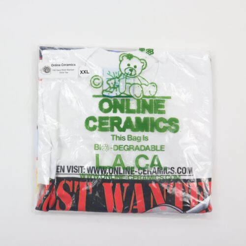 Online Ceramics x 100 Gecs "Most Wanted" Tee T-Shirt 2XL / XXL NEW Sealed - Picture 3 of 6