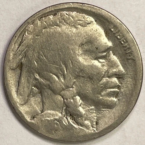 1916-S Buffalo Nickel Good G Coin, Cleaned #5405