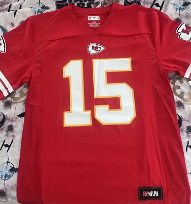 Kansas City Chiefs Patrick Mahomes #15 Football Jersey Men's M NWT NFLPA Medium