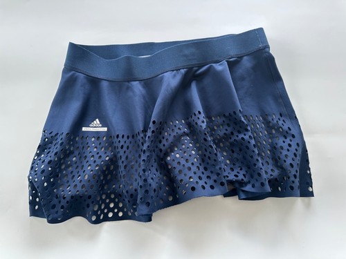 Adidas Stella McCartney Laser Tennis Skirt Skort Shorts L Pickleball Navy Blue - Picture 2 of 8