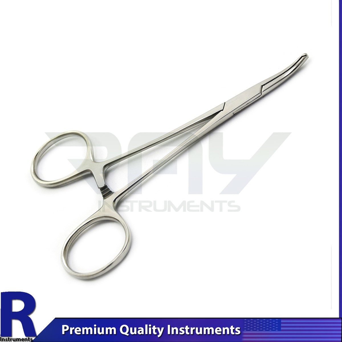Surgical Tweezers Dental Halstead Mosquito Forceps - Curved, Locking ...