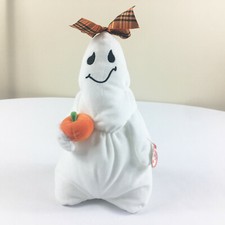 A71 Ty Beanie Buddies Ghoulianne Ghost Halloween Plush 10" Lovey Stuffed Toy