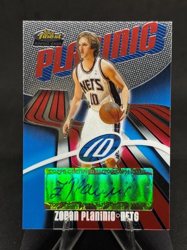 Zoran Planinic 2003-04 Topps Finest Rookie Auto #141 /999 New Jersey Nets