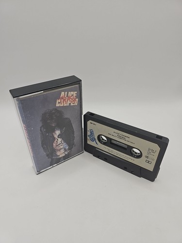 Alice Cooper Trash Cassette Tape Album - UK Paper Label Edition