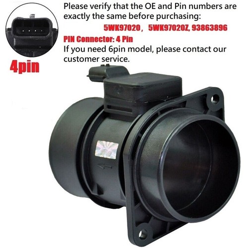 4Pins Luftmassenmesser-5WK97020 Für Opel Vivaro A Renault Trafic Vauxhall Nissan - Bild 2 von 18