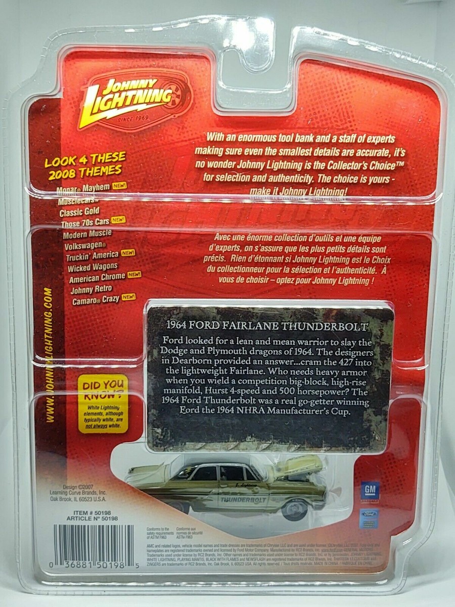 FORD FAIRLANE THUNDERBOLT 1964 '64 1/64 JOHNNY LIGHTNING