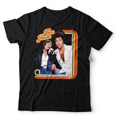 NEU Tom Jones 70er Retro Star Tshirt Unisex & Kinder Welsh Wales Throwback
