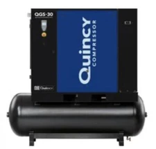 2024 New Quincy QGS-30 Rotary Screw Air Compressor 30 HP w Dryer & 120 G Tank
