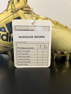 SAMPLE Adidas AS Freak Carbon Gold Football Cleats Marquise Brown PE - Size 9.5 SAMPLE Adidas AS Freak Carbon Gold Football Cleats Marquise  main image 3