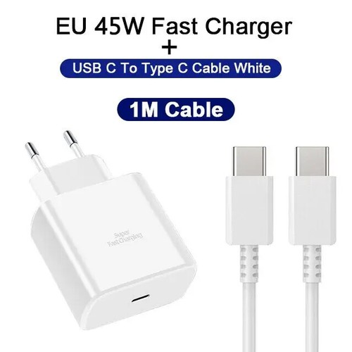 Charge Rapide 45W pour Samsung Chargeur USB C PD Charge Rapide 3.0 Charge Murale Neuf - Photo 7 sur 21