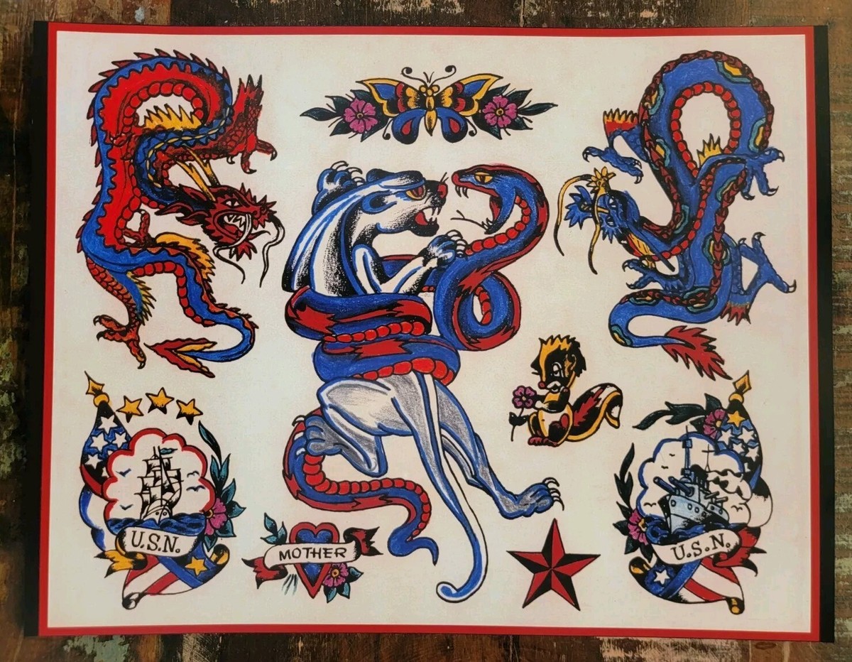 洋書 VINTAGE TATTOOS 洋書 VINTAGE TATTOOS Vintage Tattoo Flash | Book by Jonathan