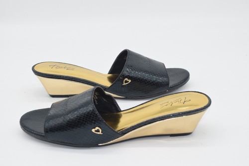 Thalia Sodi Women’s Size 9M Gold Black Dressy Sandals - Picture 4 of 14