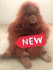 Vintage Orangutan Plushie - Rare and Unique - Realistic Orangutan - Retired