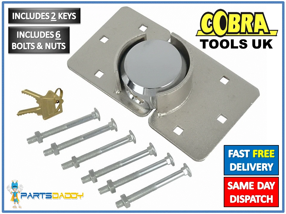 VOCHE® HIGH SECURITY 73mm PADLOCK & HASP SET VAN LOCK - Foto 10