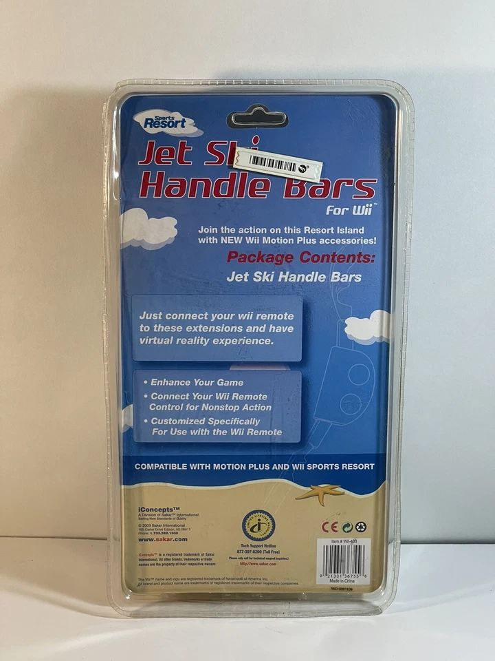 Jet Ski Handle Bars for Wii remote - NEW SEALED - Image 4 of 4