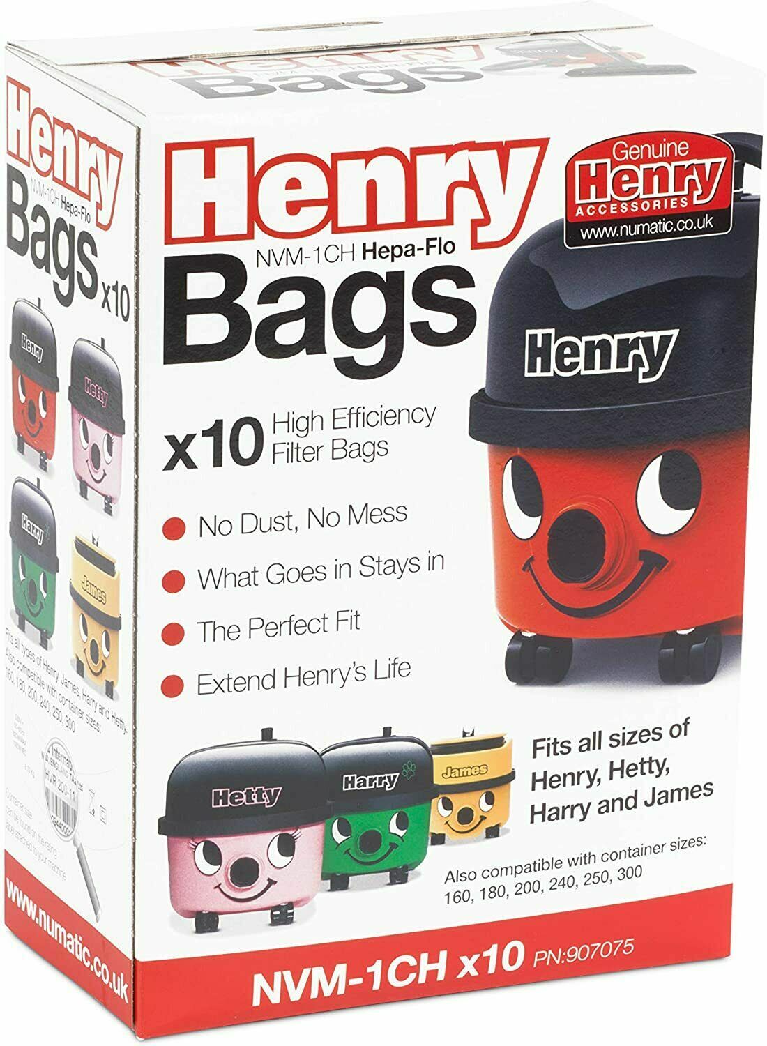 Henry Hoover VNR20011 Grey Commercial Vacuum Cleaner & 5 FREE Genuine