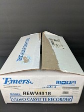 EMERSON EWV401B VCR 4 Head Video Cassette Player Recorder W/ Remote REWV401