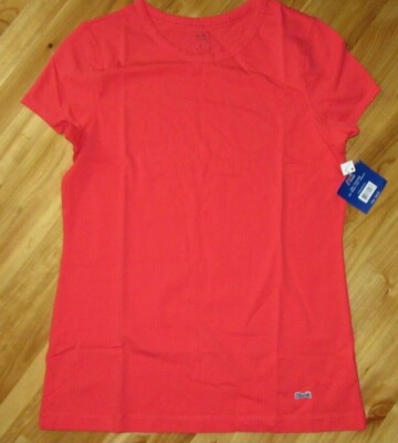 Le Tigre M Coral Open Crew-Neck Pull-on S/S Cotton/Spandex Tee NWT Nice