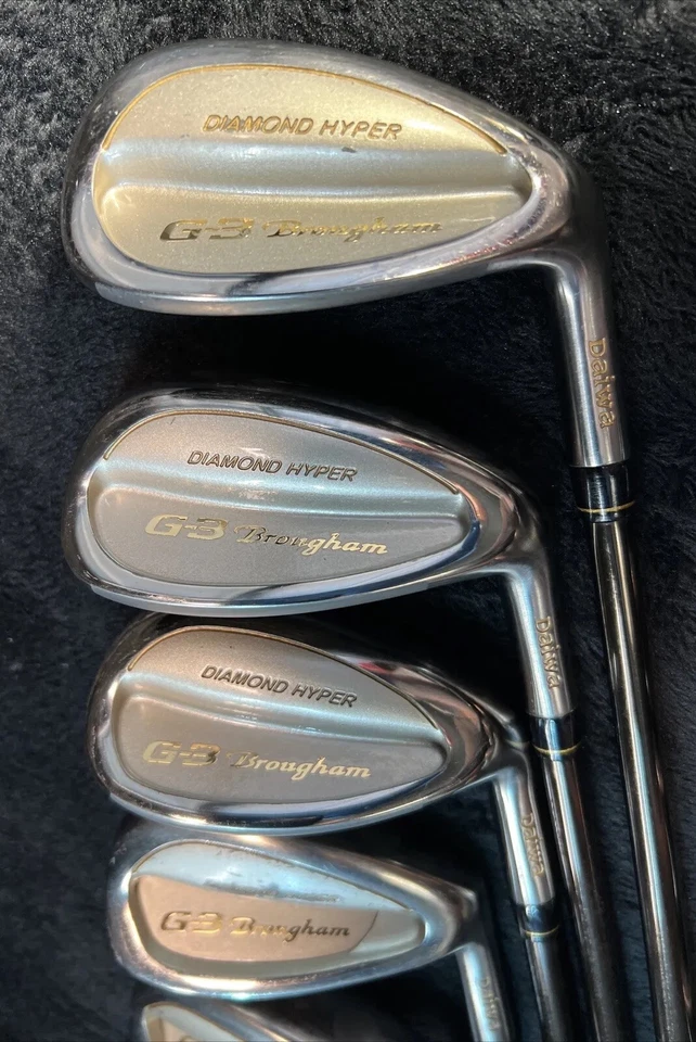 Juego de Hierro DAIWA G3 Brougham Diamond Hyper Kick Royal Lite L Flex Grafito - ¡RARO! Foto 2 de 4