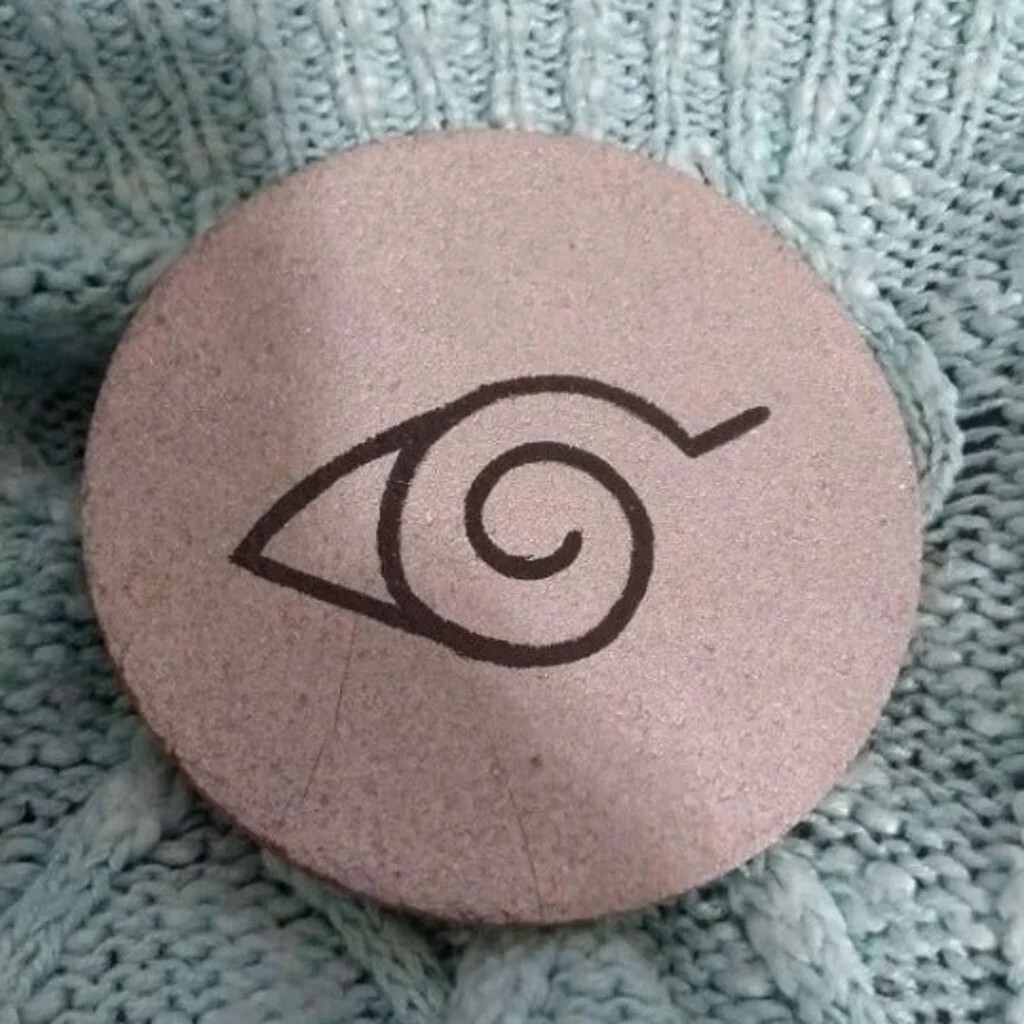 Naruto Konoha/Leaf Village Cork Coaster