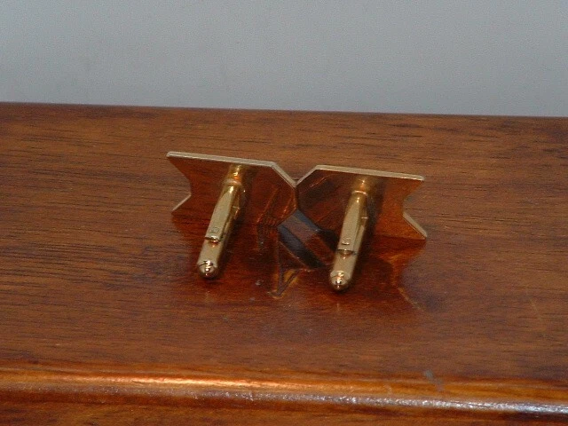 Gemelos flecha tono dorado Speidel usados para hombre Foto 4 de 4