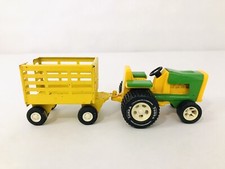 Tonka Tractor With Stake Trailer