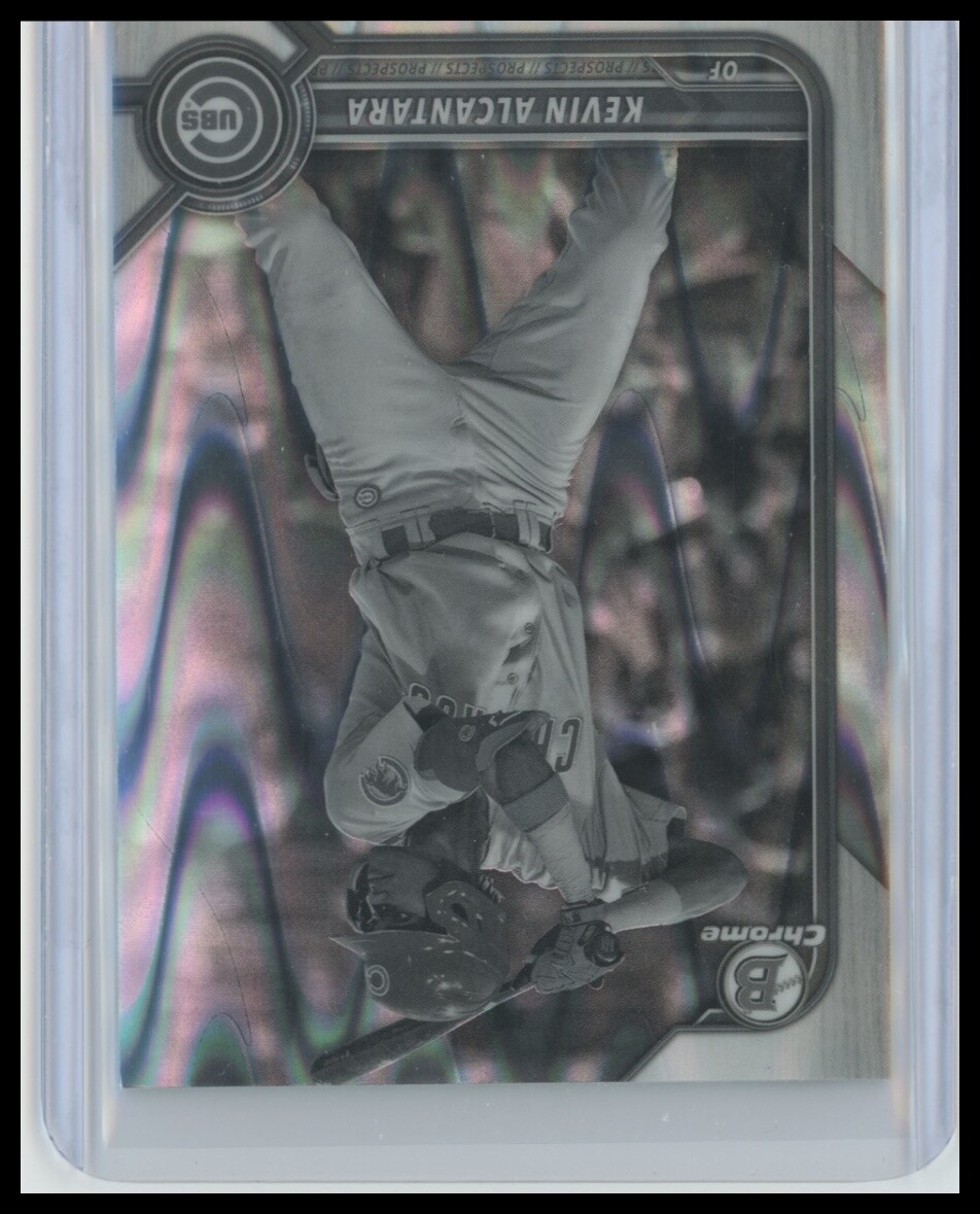 2022 Bowman Draft #BDC-86 Kevin Alcantara Chrome Black & White RayWave Refractor