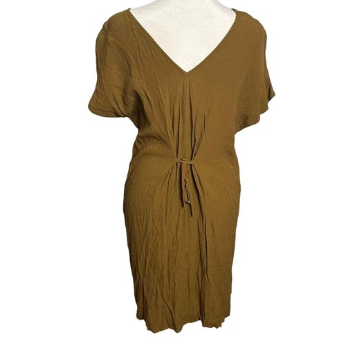 Madewell Downtown Tie-Back Olive Swing Dress US Size XS - Picture 5 of 7
