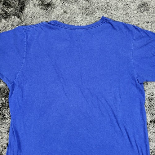Majestic Golden State Warriors T-Shirt Uomo Grande Blu California Basket Difetto - Foto 12 di 13