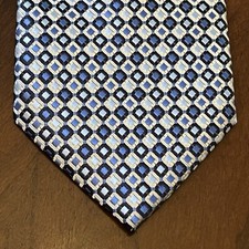 Haggar Blue Hade Made 100 Polyester Men  s Neck Tie Made In China