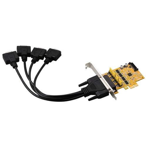 PCI-E to Industrial DB9 Serial RS232 Adapter Converter AX99100 Chip 2/4 Port - Picture 4 of 10