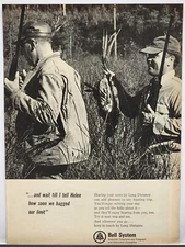 1965 Bell System AT&T Hunting Print Ad We Bagged Our Limit!